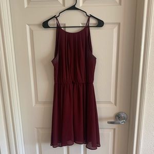 3 FOR $21 ⭐️ Francesca’s Flowy Maroon Dress